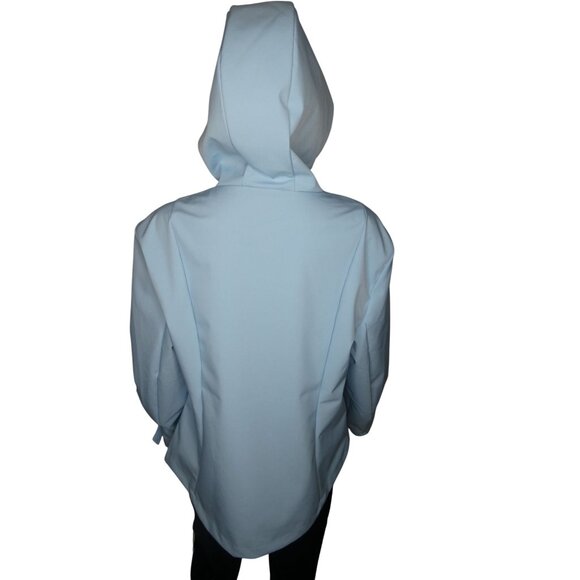 Avalanche Baby‎ Blue full zip waterproof women's jacket with hood size XL - Picture 5 of 9